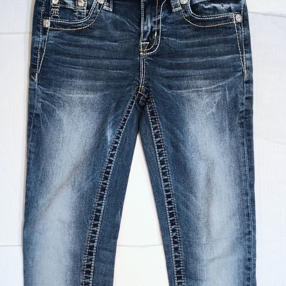 Miss Me Skinny Jeans, Blue Denim, White Wash, Hailey Skinny, Med Rise, 26 - Picture 8 of 15